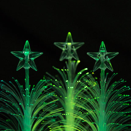 LED Fiber Optic Night Light Colourful Changing Lamp Multi-Color Christmas Tree Star Decoration Home Party Gift