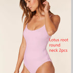 Lotus root round neck 2pcs / 2XL