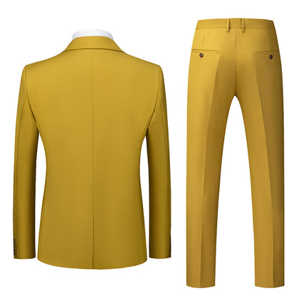 Two-piece Suit With Two Buttons For Wedding