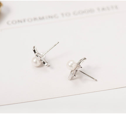 Blomkrale Hipo-allergene Wit Sampioen Studs