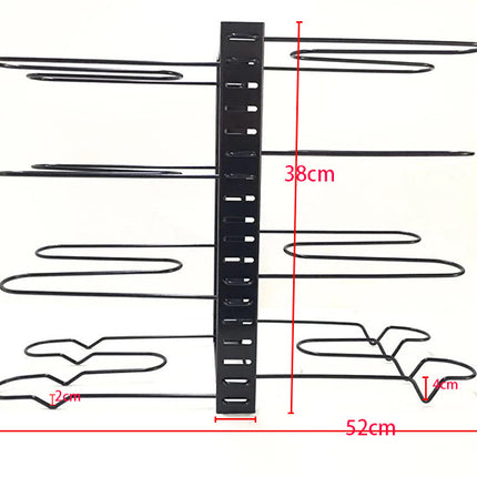8 Tiers Iron Storage Racks Kitchen Organizer Shelf Holder Black Drain Rack Drying For Sink For Tableware Kitchen Organizer