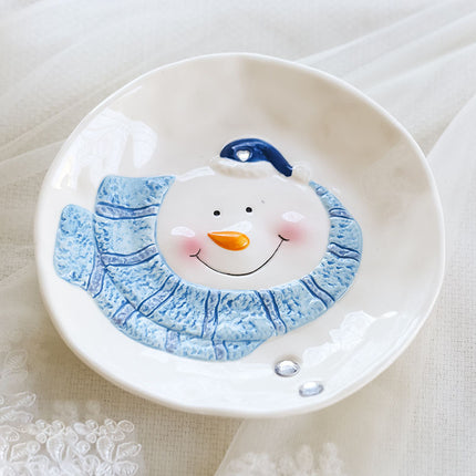 Christmas Ceramic Ornaments and Snowman Tableware