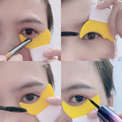 Wimper Eyeliner Stensil Model Oog Maskara Kam Stensil Model Beginner Ooggrimering Helper Aanwendinggidskaart Gereedskap Maklik Was