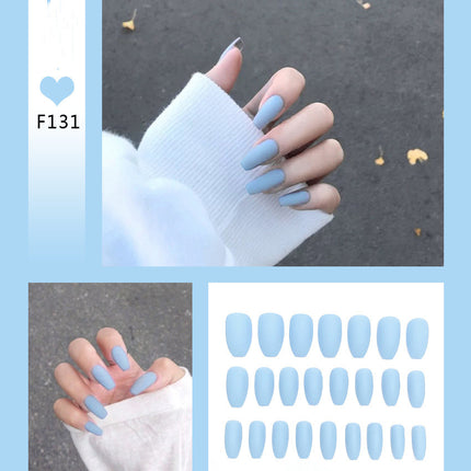 Nail Art Scrub Ballet Fake Nails