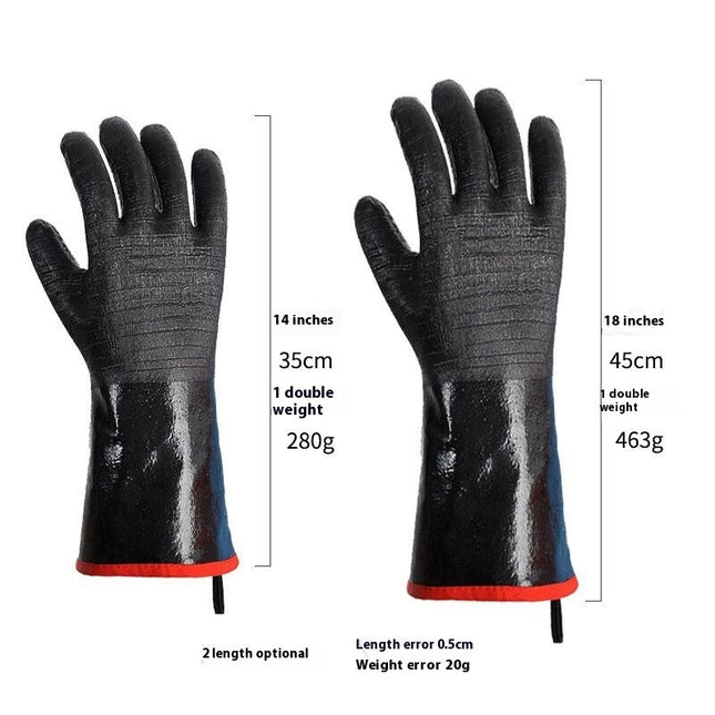 Heavy Duty Neoprene Glue Flame Retardant Heat Insulation Oilproof And Heatproof Gloves
