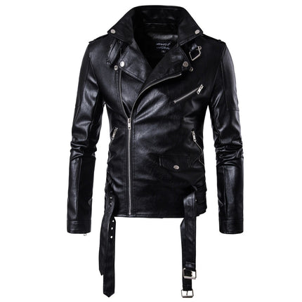 Ouma Punk Men's Leather Carripi Motorcycle