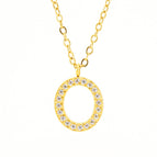 Gold O With Chain / 18k Gold Plating