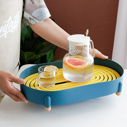 Drain Tea Tray Storage Rack Nordic Simple Style Water Drying rack Household Tray Cosmetics Finishing Storage Rack