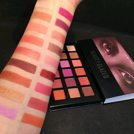 Beauty glazed 18-color new eye shadow with multi-color eyeshadow