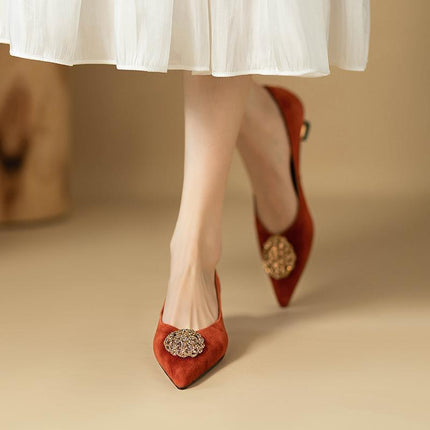 Nuut Franse Styl Dames Stiletto Puntneus Skoene