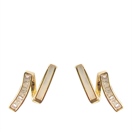 S925 Silver Needle Korean Niche Design Earrings Female Autumn Simple
