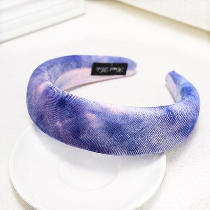 Tie-dye fluweel spons haarband