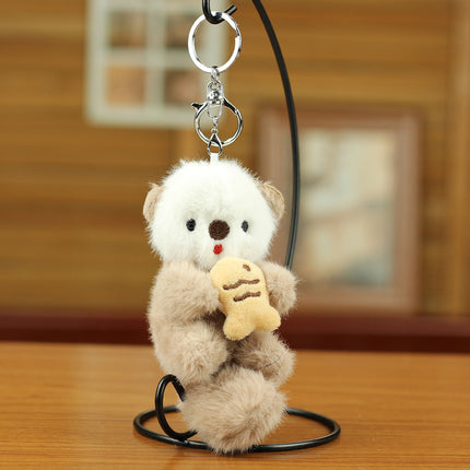 Cute Sea Otter Pendant Plush Toy Fish Cat Doll Hanging Ornament