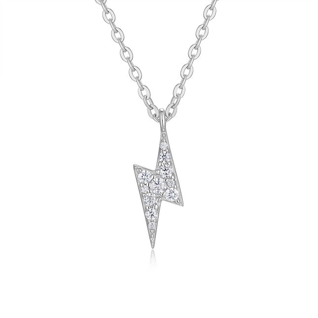 Hierdie Luukse en Modieuse Ligluukse Trend Juweliersware Halssnoerhangertjie, Gevestig Met Topgehalte Moissanite, Is Gemaak Van S925 Silwer Geëlektroplateer Met Platinum