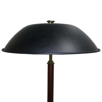 Hoë Kwaliteit Hotel Europese Moderne Bedkassie Dekor Lig Led Tafel Lamp, Cosmiclume Swart Sambreelvormige Tafellamp - Okkerneuthout - Brons 110V