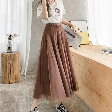 Net Yarn Fairy Oversized Skirt Super Thin Net Yarn Skirt Fairy Fan