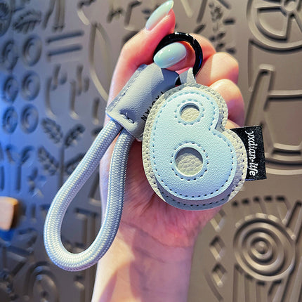 Kreatiewe Spotprent Leer 26 Letters Sleutelhanger Vir Vroue