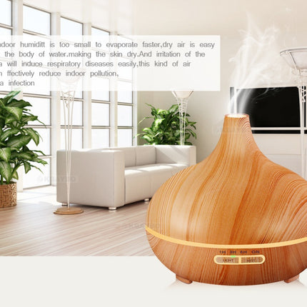 Creative Home Appliance Full Wood Grain Remote Control Aromatherapy Lamp