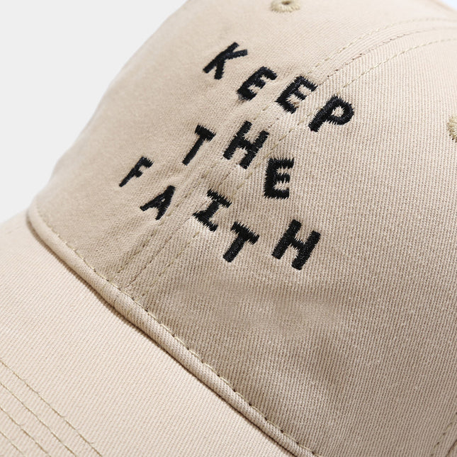Men's Simplicity Small Letter Embroidered Baseball Cap