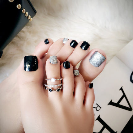 Pro Artificial Acrylic Toe Nails 24pcs Patch