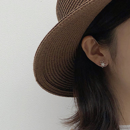 Blomkrale Hipo-allergene Wit Sampioen Studs