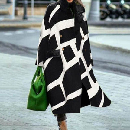 Women's Long Sleeve Turn-down Collar Coat Coat