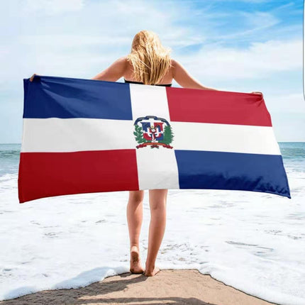 Gestreepte Nordiese INS-windstrandhanddoek