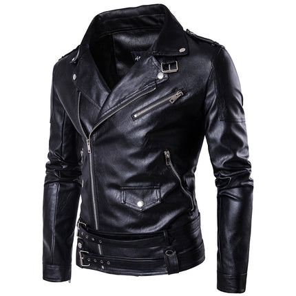 Ouma Punk Men's Leather Carripi Motorcycle