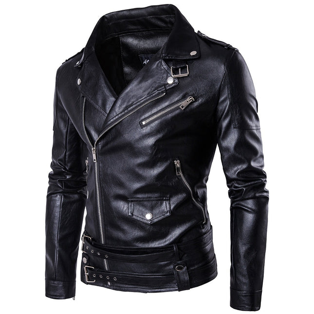 Ouma Punk Men's Leather Carripi Motorcycle