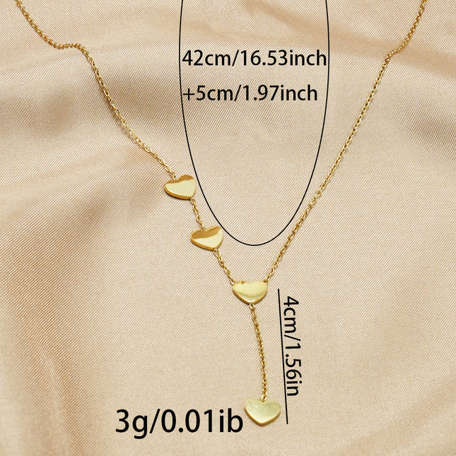 Lxalry 18K Gold Plated Celestial Necklace   Butterfly & Heart Charm Stainless Steel Jewelry  Skin Safe Hypoallergenic Gift For Women Wife Mom Romantic Everyday  Wedding Glow