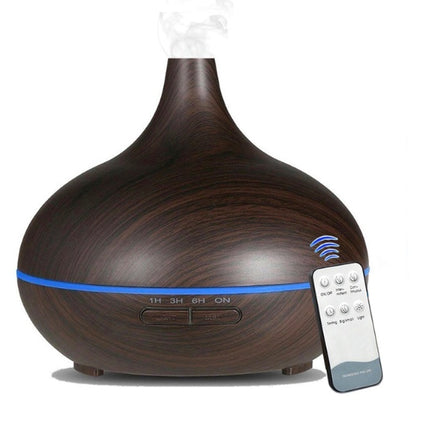 Creative Home Appliance Full Wood Grain Remote Control Aromatherapy Lamp