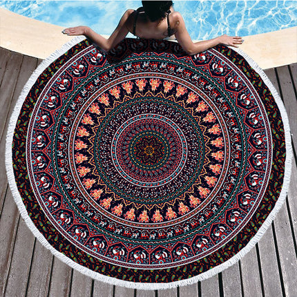 Gedrukte strandhanddoek mikrovesel