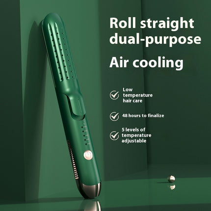 Haar Kruller En Styler Dubbeldoel Haarstryker Reguit Wit Wind Plastiek Krulhare