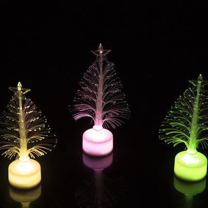 LED Fiber Optic Night Light Colourful Changing Lamp Multi-Color Christmas Tree Star Decoration Home Party Gift