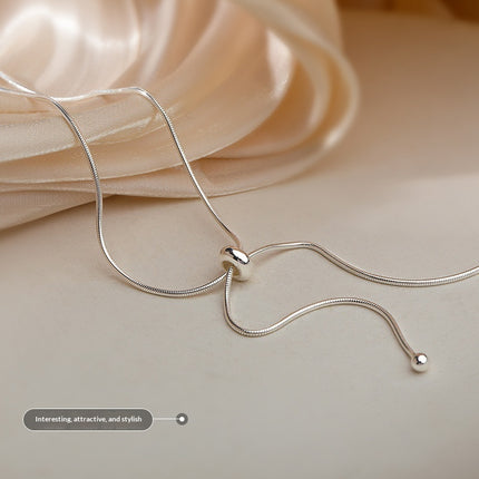 Snake Bone Chain Womens Collarbone Necklace