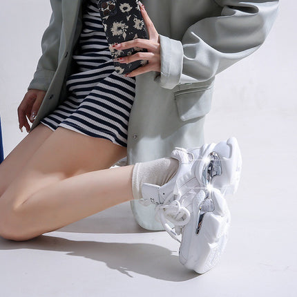 Allespassende Platform Hoogte Verhogende Skoene Informele Sneaker Vroue