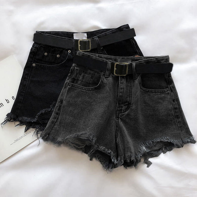 Fashion Leisure Ripped Denim Shorts For Women