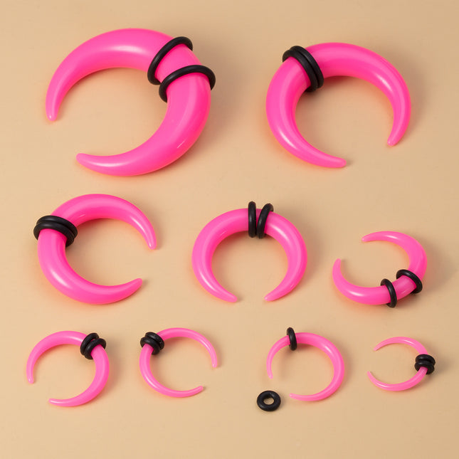 Acrylic Horn Auricle Black Rubber Belt Tire
