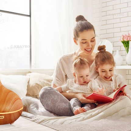 Creative Home Appliance Full Wood Grain Remote Control Aromatherapy Lamp