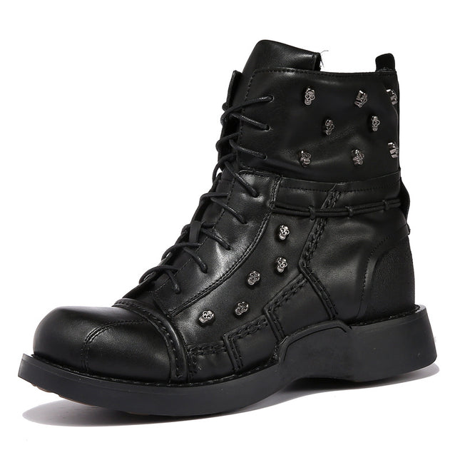 British Personalized Punk Martin Boots Men