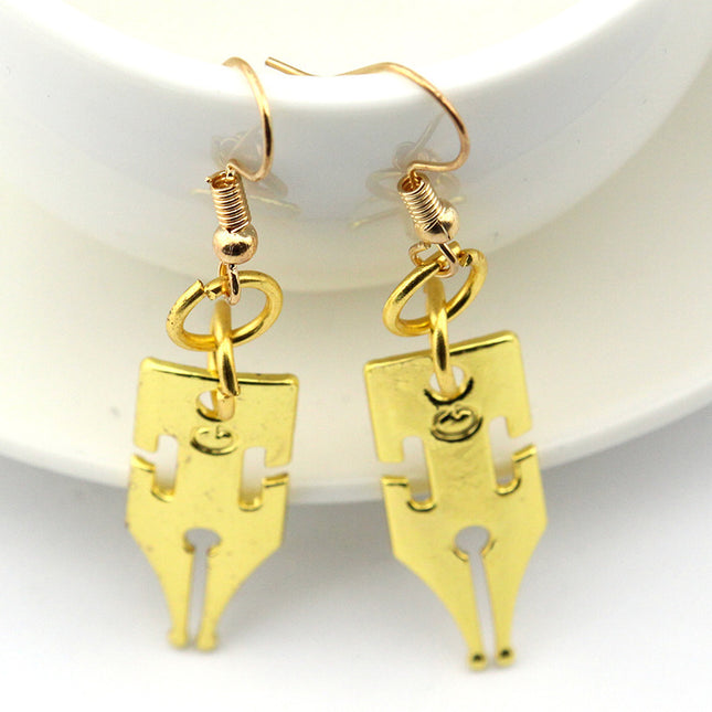 Golden earrings earrings cartoon earrings ear clips