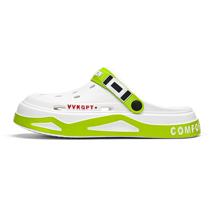 Sandals Summer Breathable Closed Toe Men's Slippers Dual-use Beach Shoes