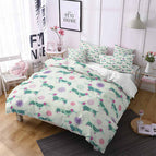 Green pillowcase / 50x75cm