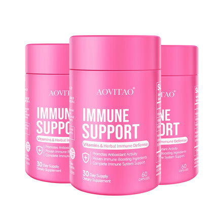 Natuurlike Kruie Immuunverdediging Immuniteit Vitamiene Aanvullingversterker En Sampioen Aanvulling Met Lion's Mane, Reishi, Chaga, Cordyceps, Turkey Tail & Meer