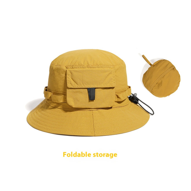 Outdoor Mountaineering Camping Can Store Bucket Hat Quick-drying Sun Protection Hat