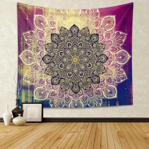 Magenta Ombre Mandala Tapisserie