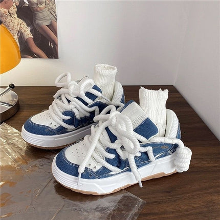 Female Dad Shoes Versatile Student Casual Platform Height Increasing