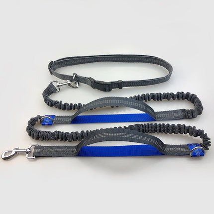 Amazon direct pet supplies multi-function running reflective pull dog leash double elastic dog leash traction