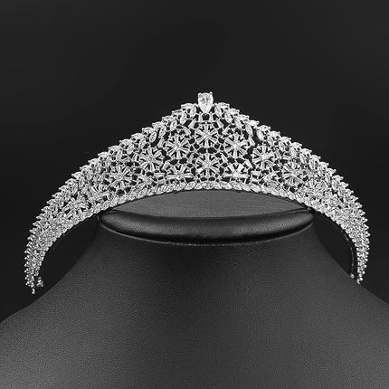 European Style Retro Zircon Adult Gift Crown Headdress