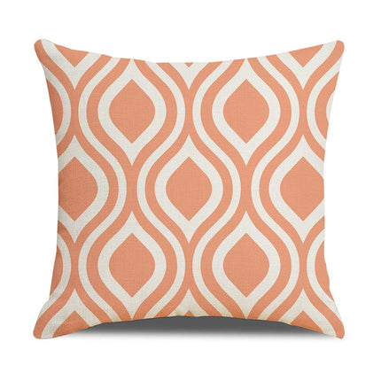 Oorgrens-kussingsloop Eenvoudige Geometrie Warmverkope Linne Kussingsloop Sofa Kussing Huishoudelike Items